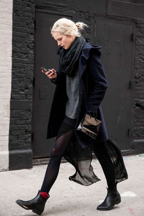 black outfit